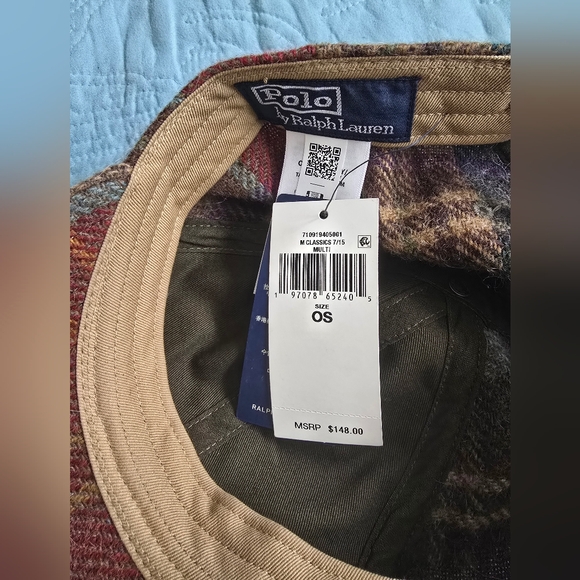 Polo by Ralph Lauren Multicolor Plaid Wool Cap - Picture 5 of 6